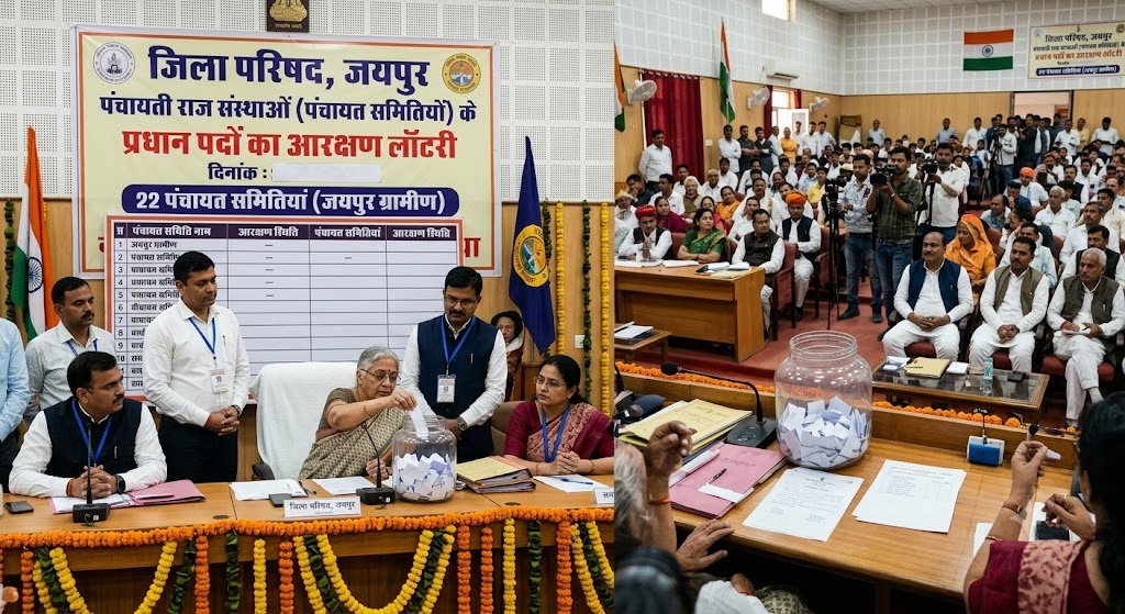 जयपुर में प्रधान पदों की आरक्षण लॉटरी जारी, जानिए किस पंचायत समिति में क्या रहा आरक्षण
